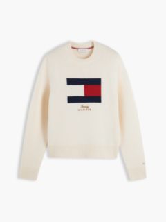 Flag Logo Embroidery Jumper With Cashmere — Yellow 5
