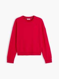 Pure Cashmere Relaxed Crew Neck Jumper — Red 5
