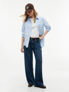 Nola Low Rise Straight Whiskered Jeans — Blue 2