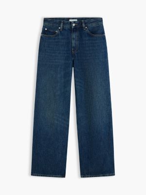 blue nola low rise straight whiskered jeans for women tommy hilfiger
