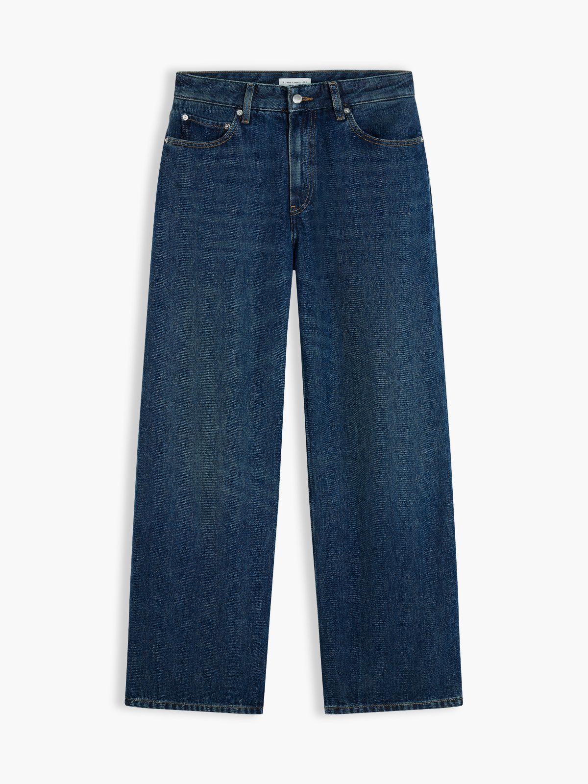 Nola Low Rise Straight Whiskered Jeans — Blue