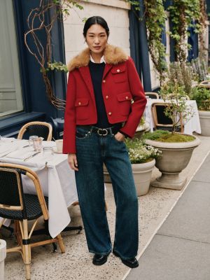 blau nola straight jeans mit niedrigem bund und whisker-effekt für damen - tommy hilfiger