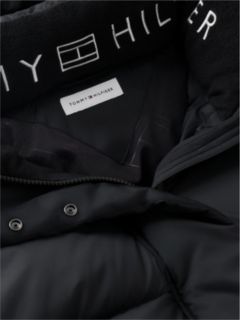 Logo Embroidery Water Repellent Down Jacket — Black 7
