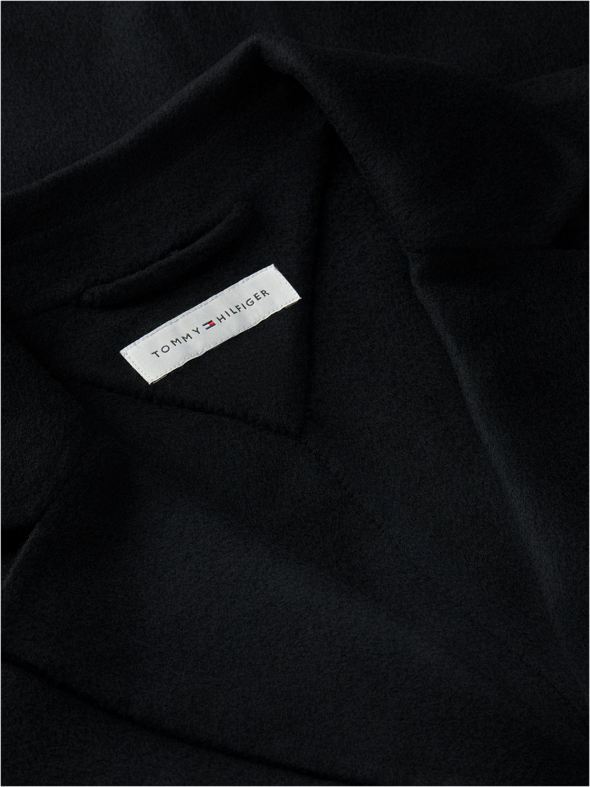 Wool Blend Slim Single Breasted Jacket — Black