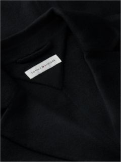 Wool Blend Slim Single Breasted Jacket — Black 6