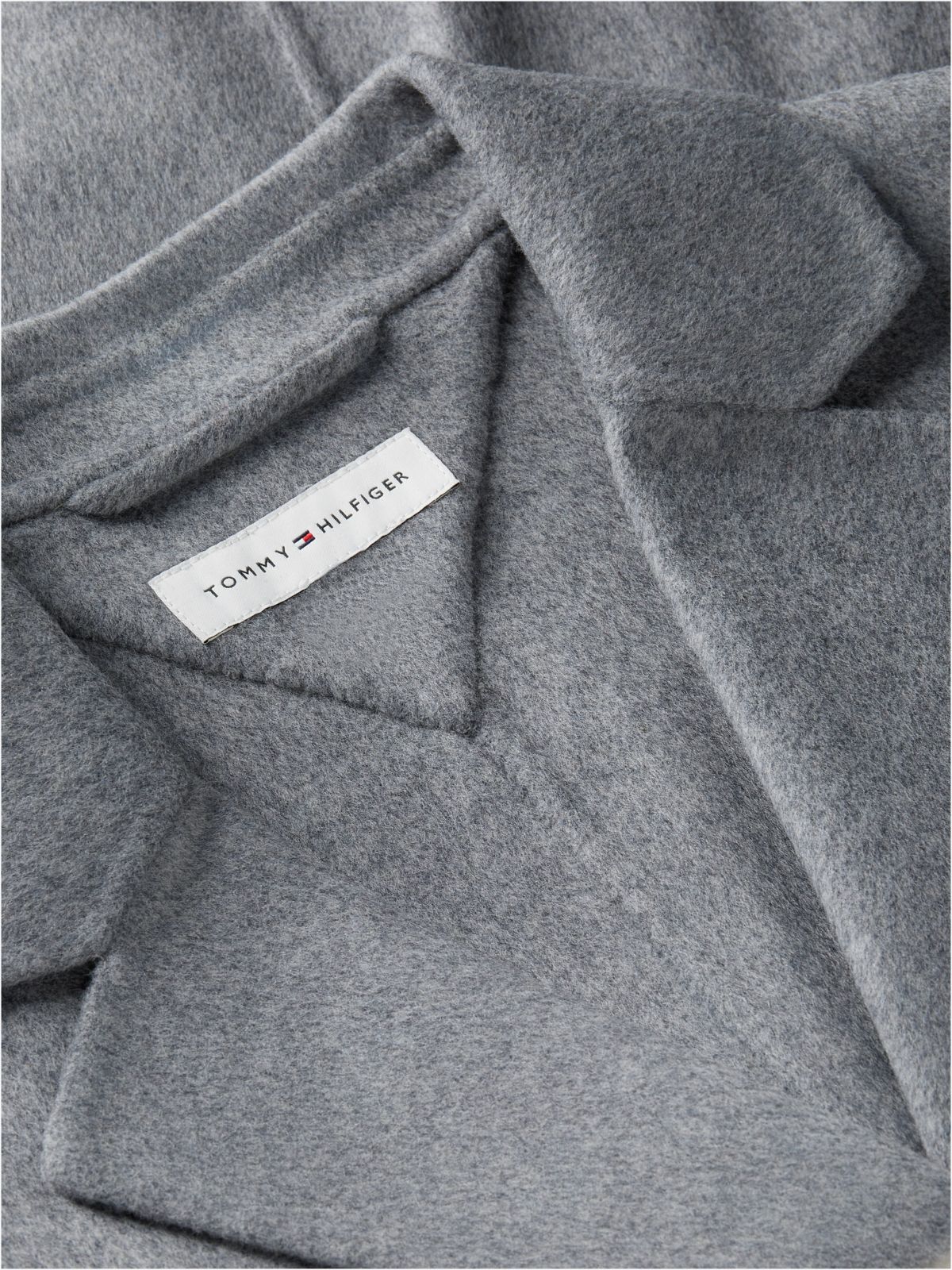 Wool Blend Slim Single Breasted Jacket — Grey