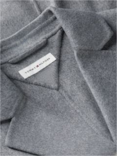 Wool Blend Slim Single Breasted Jacket — Grey 6