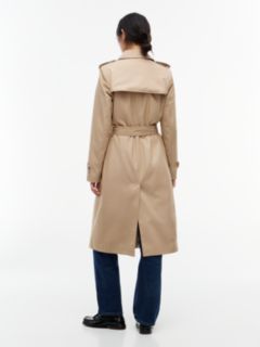 Buckle Belt Double Breasted Trench Coat — Beige 5