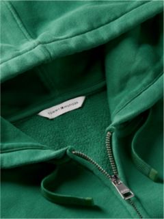 Logo Zip-Thru Oversized Hoody — Green 6