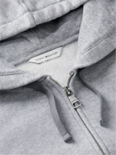 Logo Zip-Thru Oversized Hoody — Grey 6