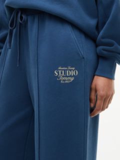 Terry Straight Leg Joggers — Blue 3
