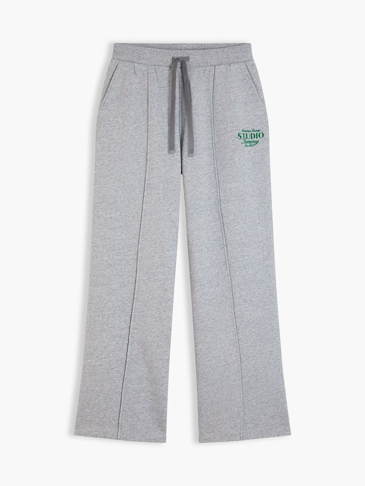 Terry Straight Leg Joggers — Grey
