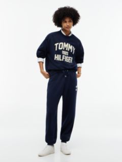 Flock Varsity Logo Cuffed Joggers — Blue 2