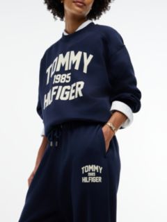 Flock Varsity Logo Cuffed Joggers — Blue 3