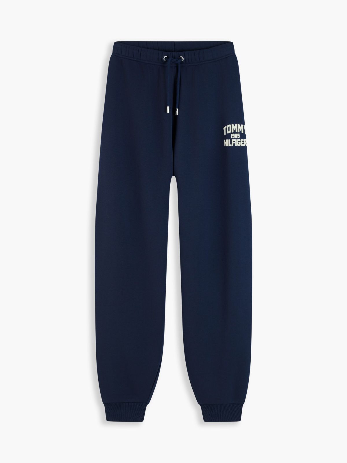 Flock Varsity Logo Cuffed Joggers — Blue