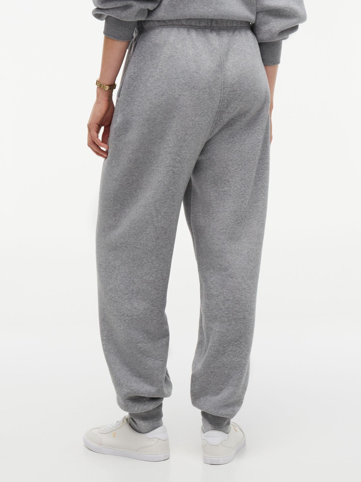 Flock Varsity Logo Cuffed Joggers — Grey
