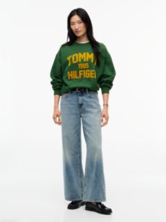 Flock Varsity Logo Oversized Sweatshirt — Green 2