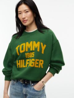 Flock Varsity Logo Oversized Sweatshirt — Green 3