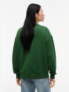 Flock Varsity Logo Oversized Sweatshirt — Green 4