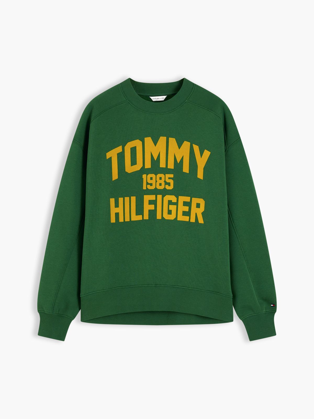 Flock Varsity Logo Oversized Sweatshirt — Green