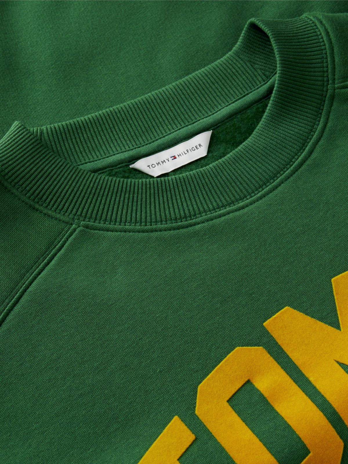 Flock Varsity Logo Oversized Sweatshirt — Green