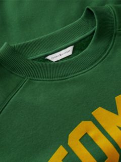 Flock Varsity Logo Oversized Sweatshirt — Green 6