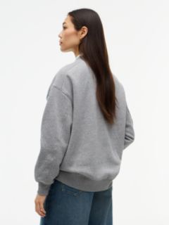 Flock Varsity Logo Oversized Sweatshirt — Grey 4