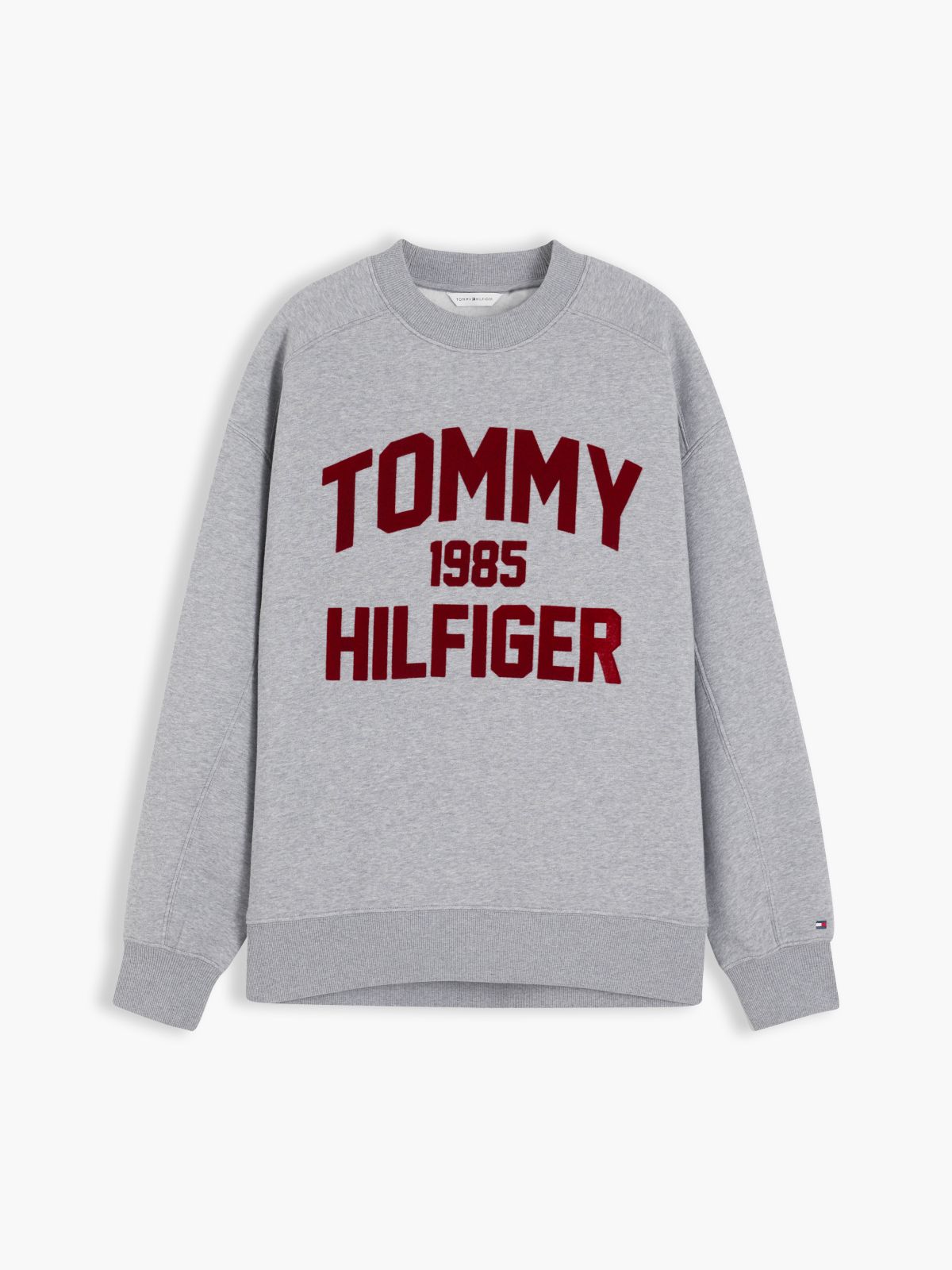 Flock Varsity Logo Oversized Sweatshirt — Grey