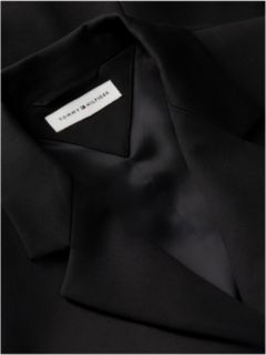 Timeless Wool Blend Single Breasted Blazer — Black 7