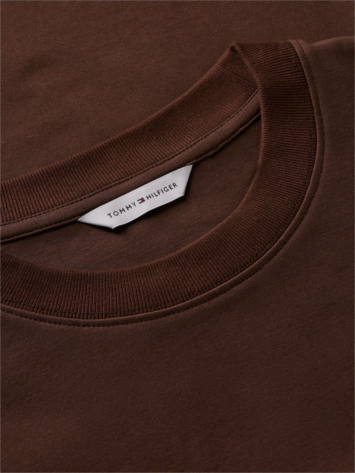 Interlock Knit Relaxed Long Sleeve T-Shirt — Brown