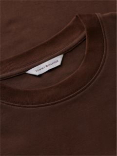Interlock Knit Relaxed Long Sleeve T-Shirt — Brown 6