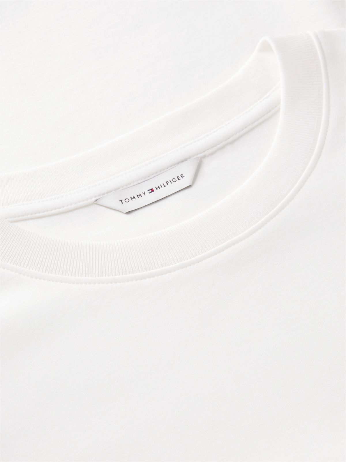 Interlock Knit Relaxed Long Sleeve T-Shirt — White