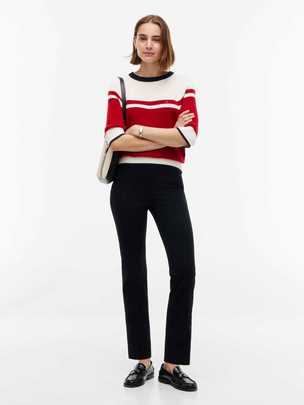 Extra Slim Gabardine Trousers — Black