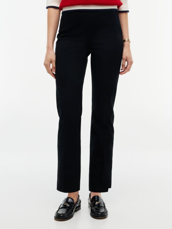 Extra Slim Gabardine Trousers — Black