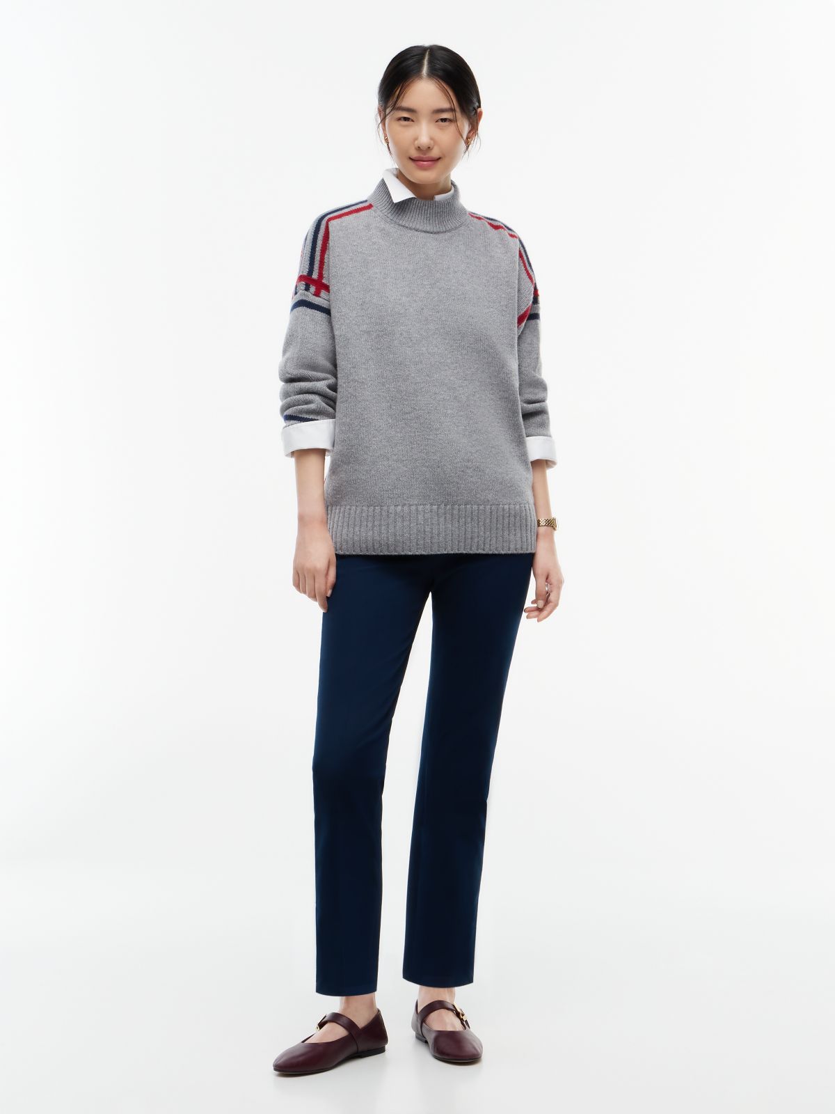 Extra Slim Gabardine Trousers — Blue