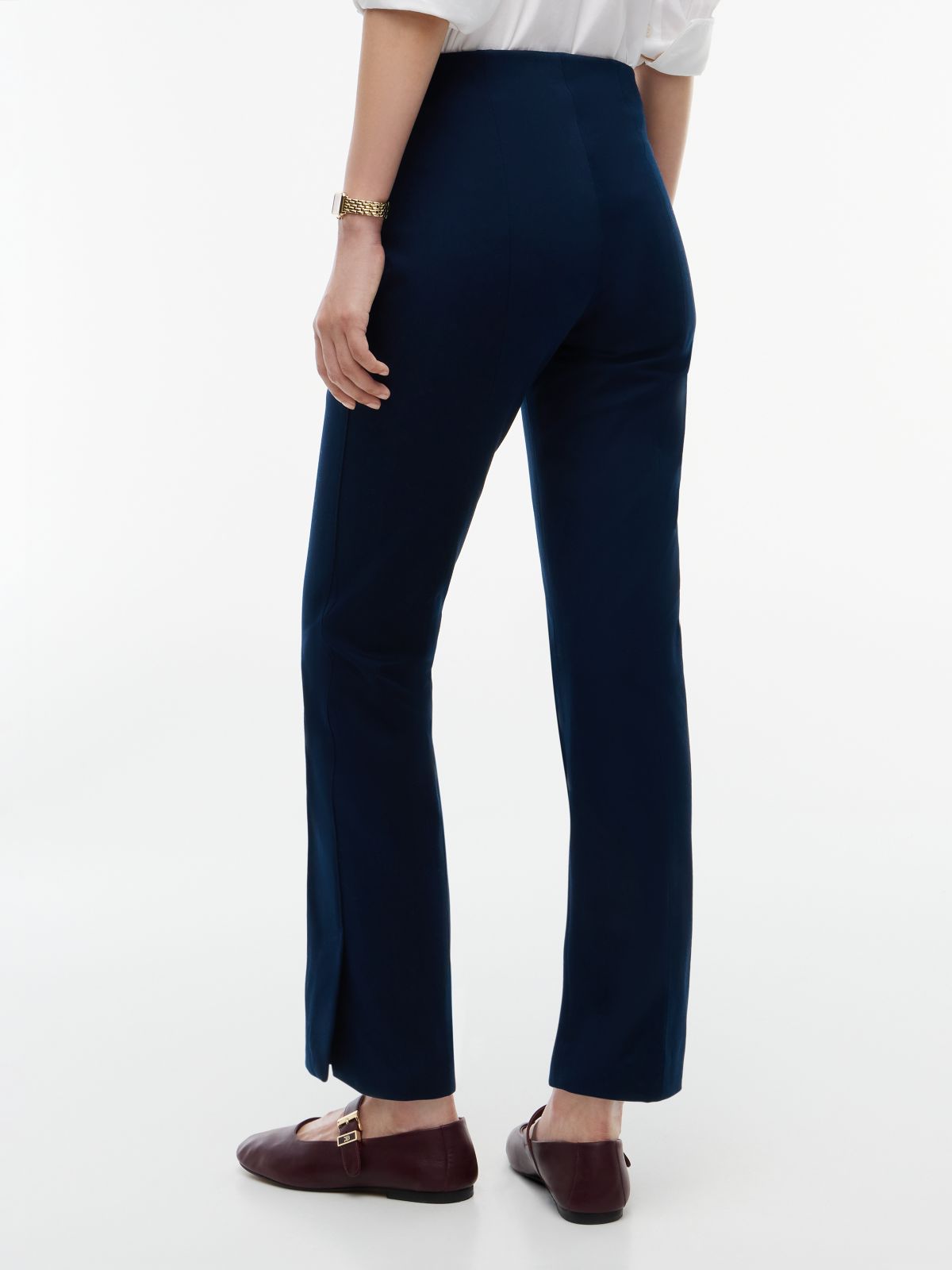 Extra Slim Gabardine Trousers — Blue