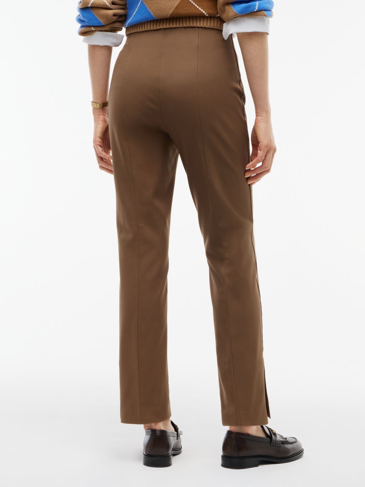 Extra Slim Gabardine Trousers — Khaki