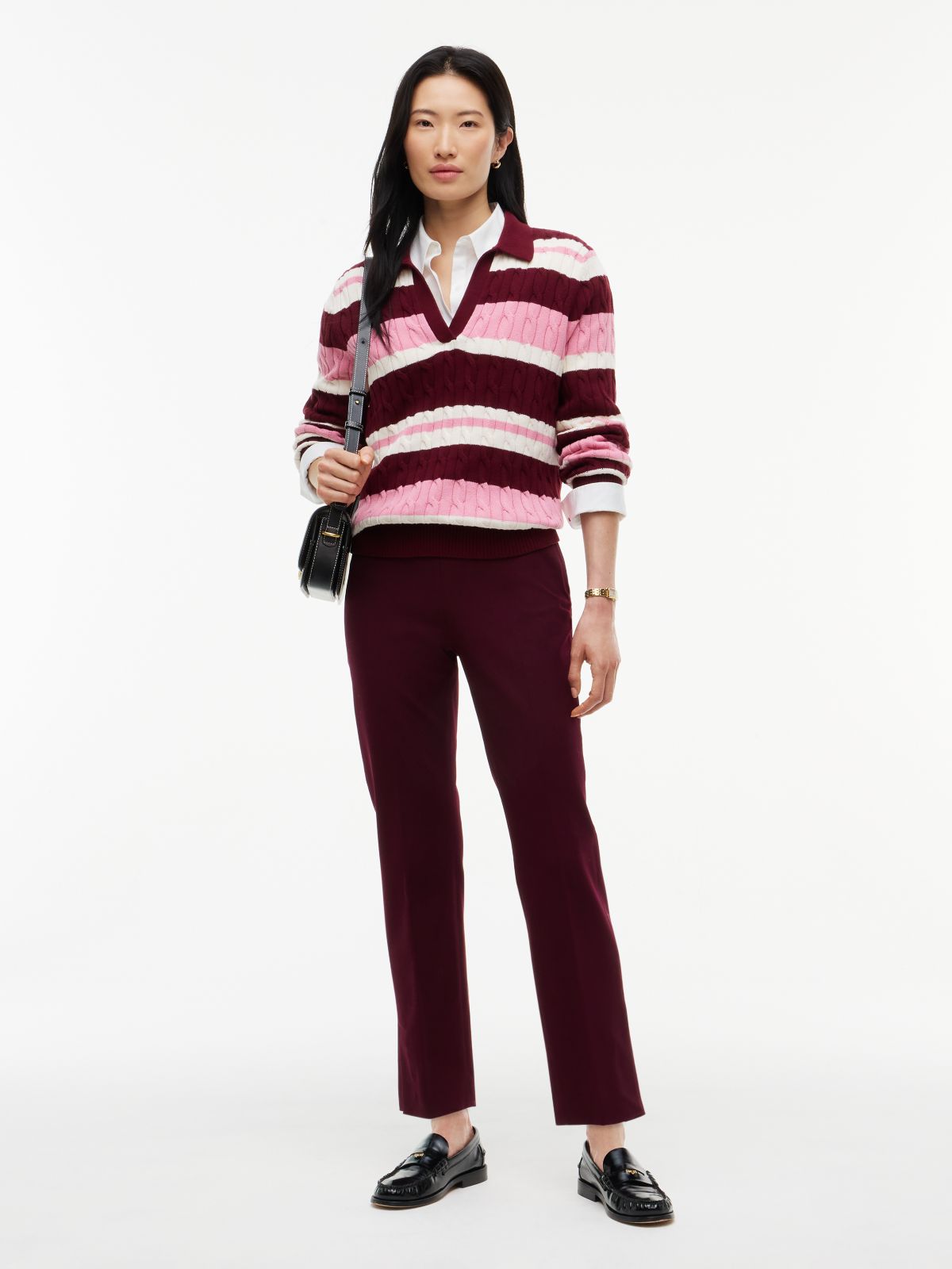 Extra Slim Gabardine Trousers — Red