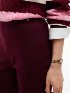 Extra Slim Gabardine Trousers — Red 3