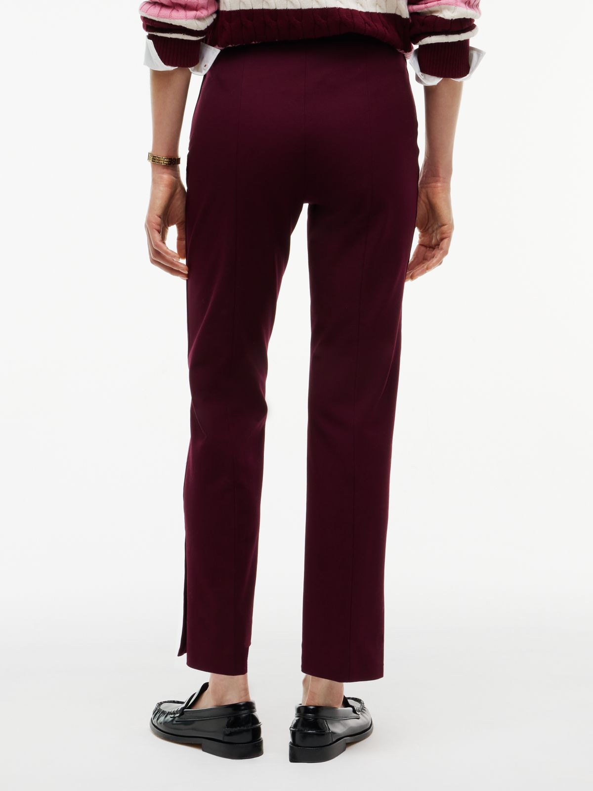 Extra Slim Gabardine Trousers — Red