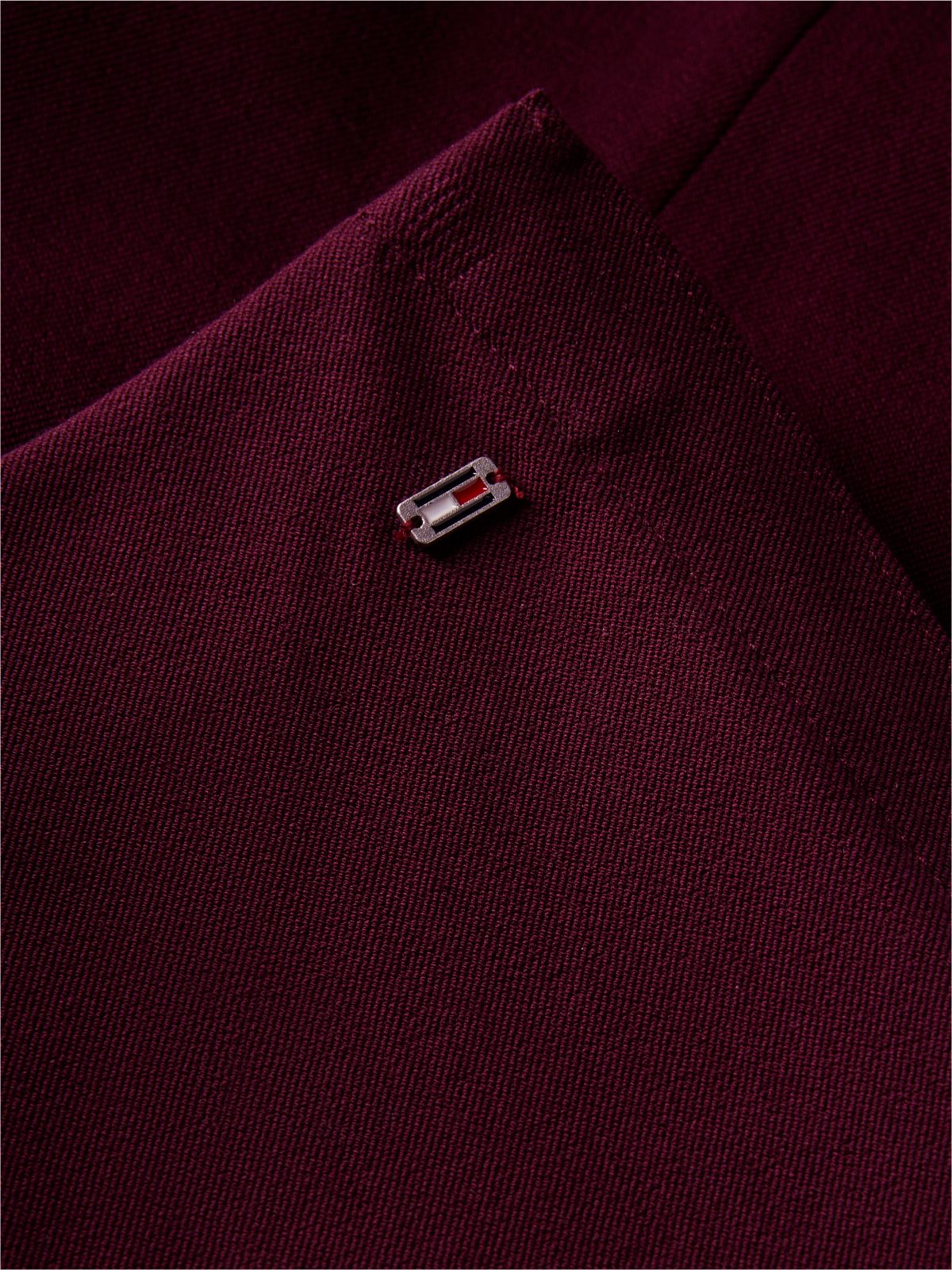 Extra Slim Gabardine Trousers — Red