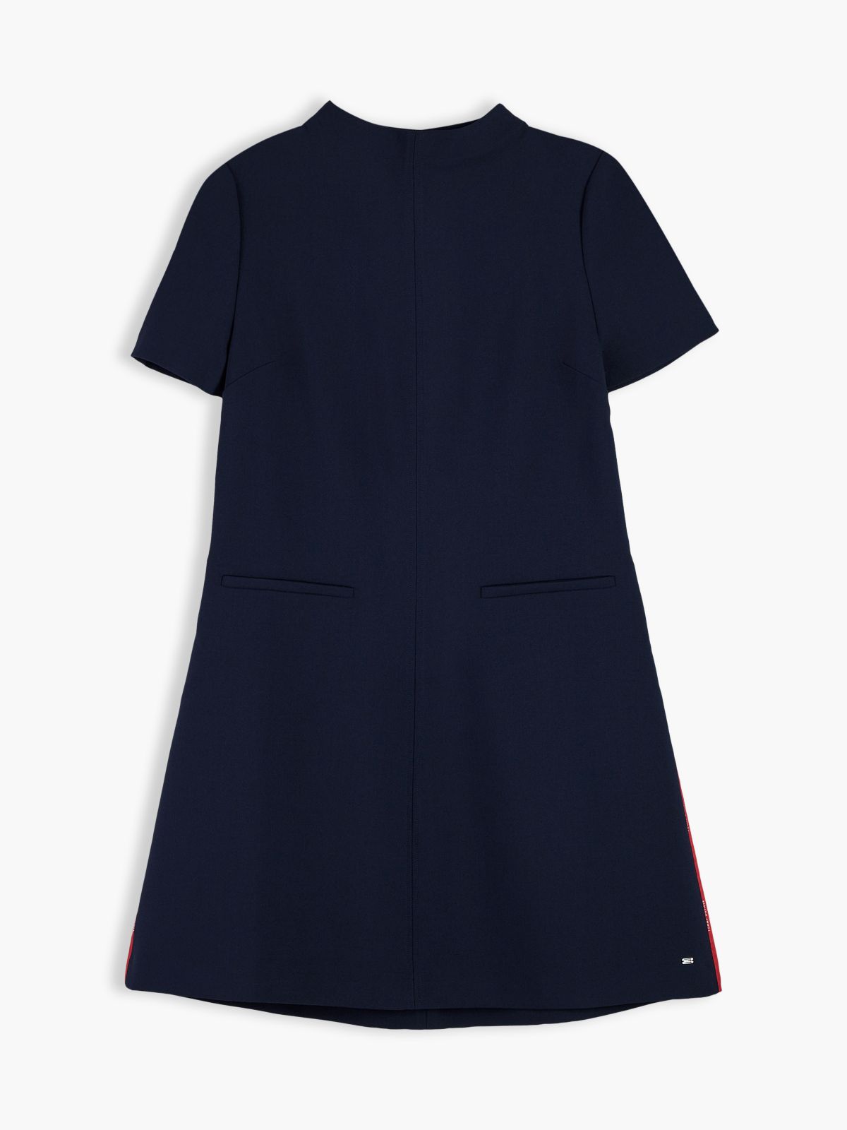 Heathered Short Sleeve Mini Dress — Blue