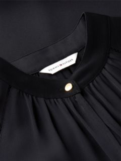 Festive Ladder Lace Long Sleeve Midi Dress — Black 6