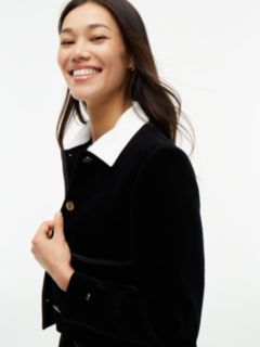Festive Velvet Boxy Short Jacket — Black 3