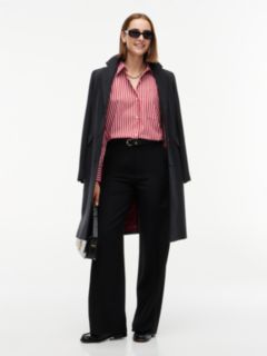 Straight Wide Leg Tuxedo Trousers — Black 2