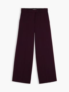Straight Wide Leg Tuxedo Trousers — Red 5