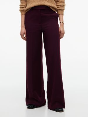 red straight fit smoking-hose mit weitem bein für damen - tommy hilfiger