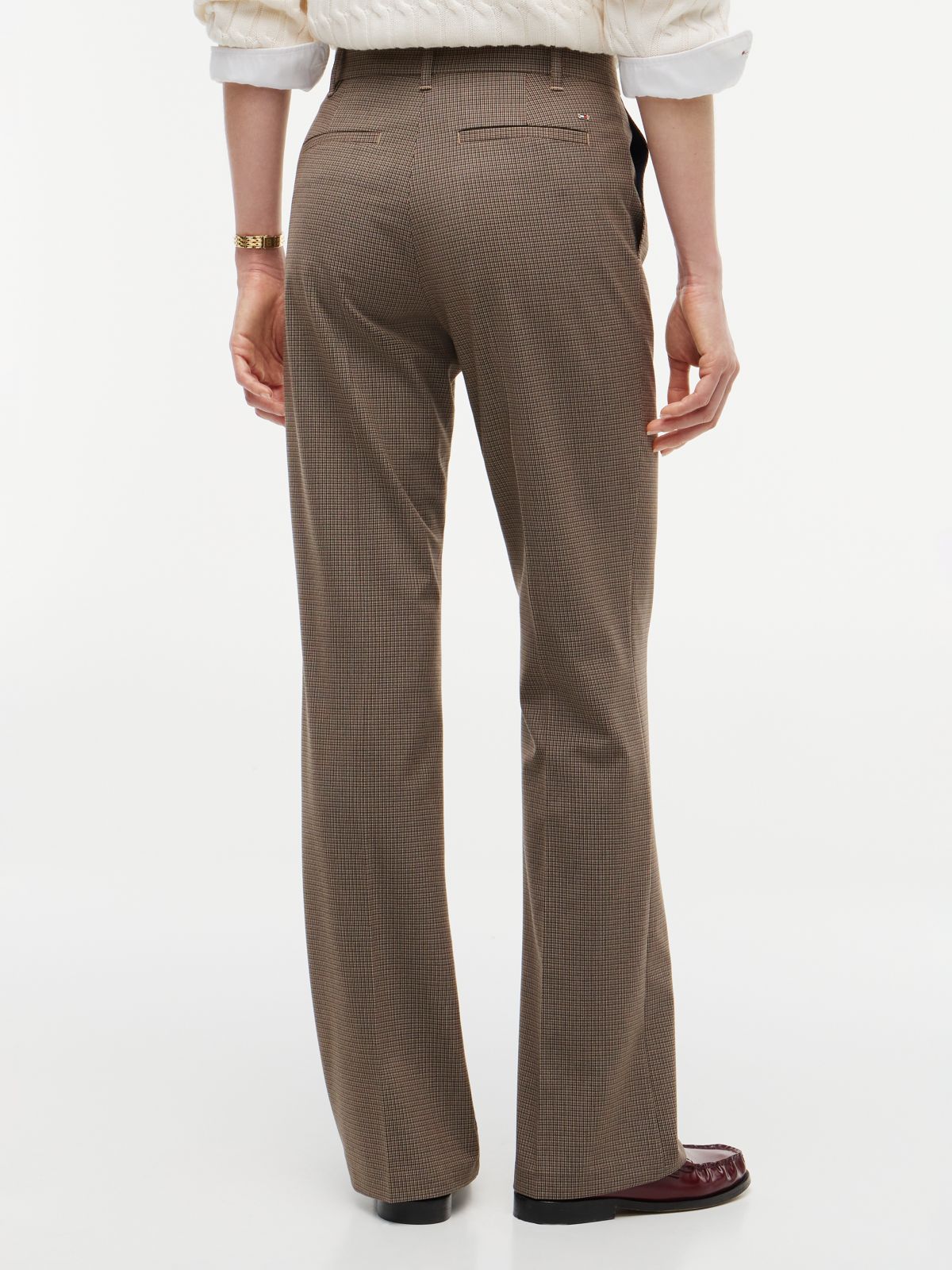 Travel Slim Bootcut Trousers — Black