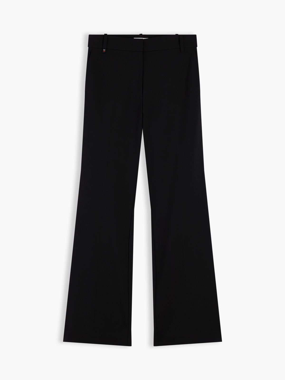 Travel Slim Bootcut Trousers — Black