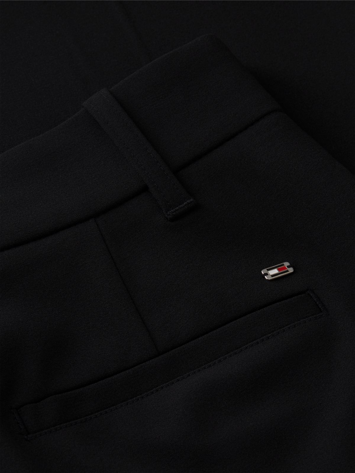 Travel Slim Bootcut Trousers — Black